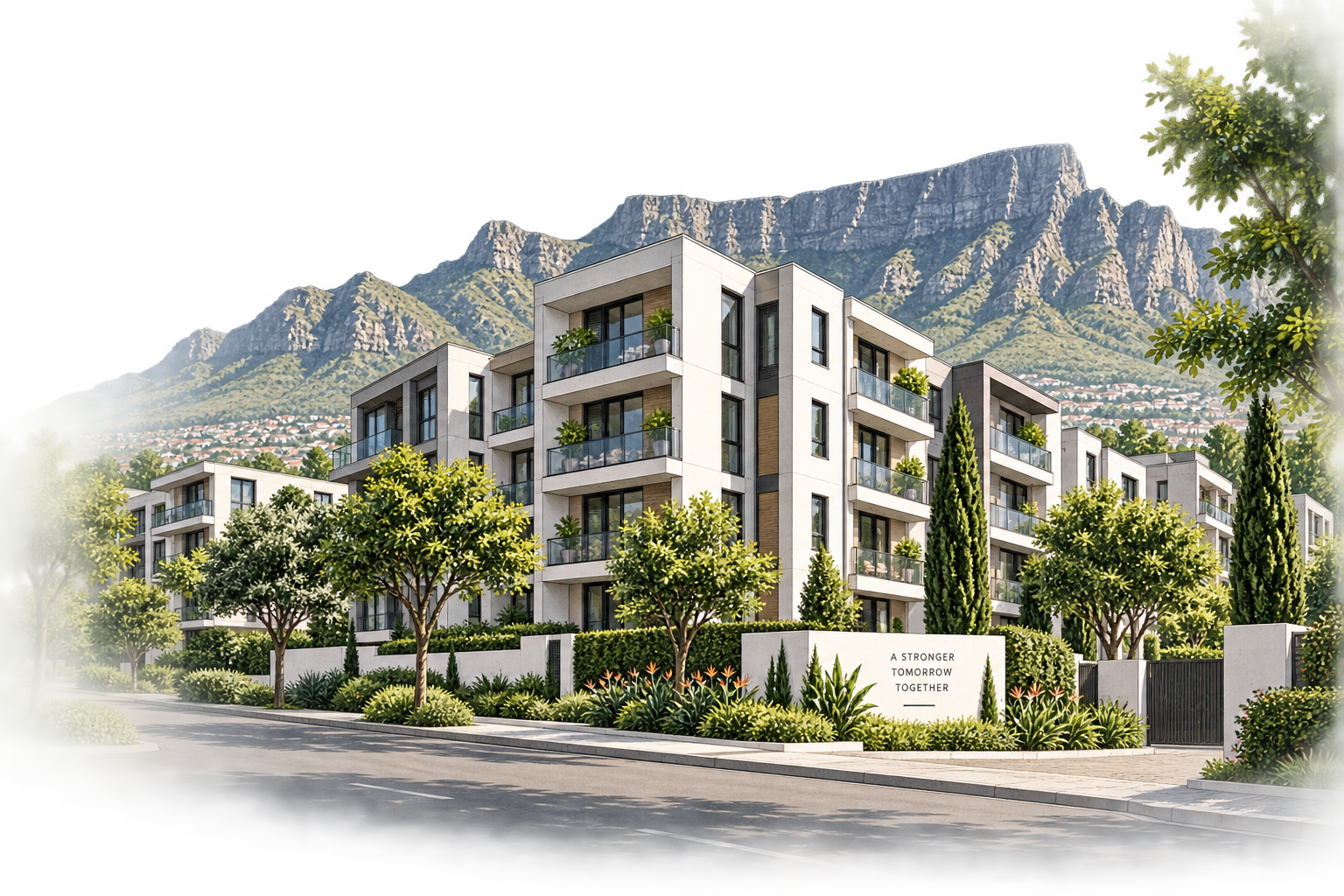 Sectional-title scheme illustration